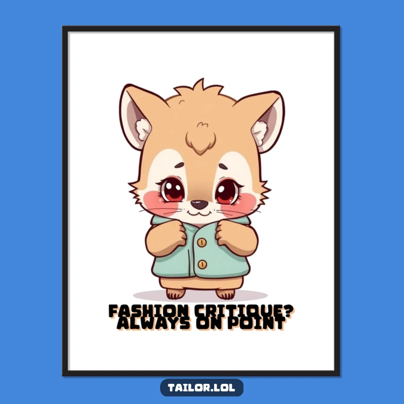 Free Printable Wall Art: Curious Critic Animal, Funny Quirky Decor