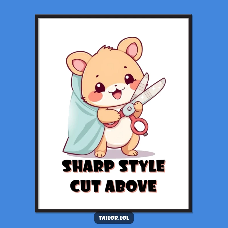 Free Printable Animal Tailor Wall Art: Adorable Downloadable Art for Crafty Spaces!