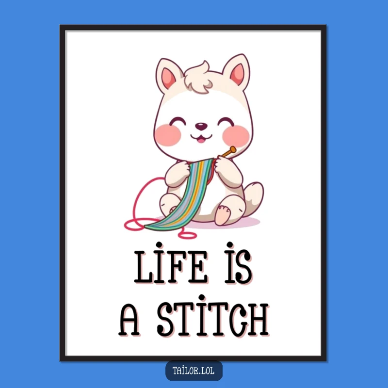 Free Printable Wall Art: Cheerful Sewer Stitching Laughs, Funny Downloadable Art