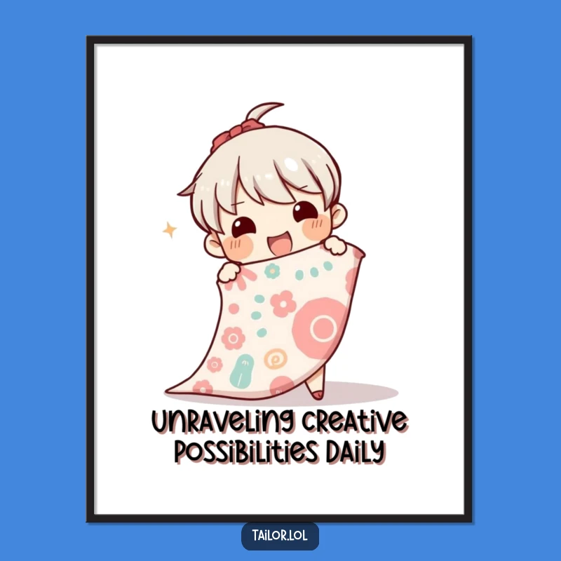 Free Printable Wall Art: Fabric Excitement - Funny Downloadable Art for Crafters