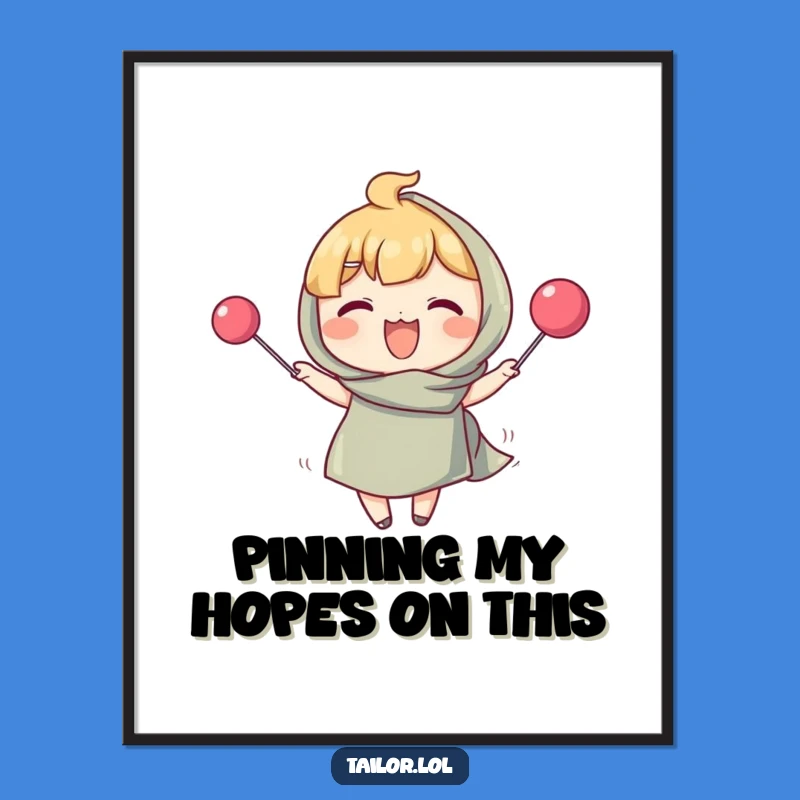 Funny Free Printable Wall Art - Oversized Sewing Pin Decor