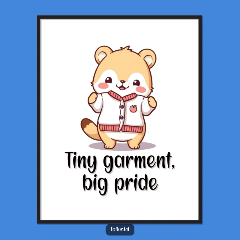 Funny Free Printable Wall Art: Proud Maker Animal, Downloadable Decor for Craft Rooms