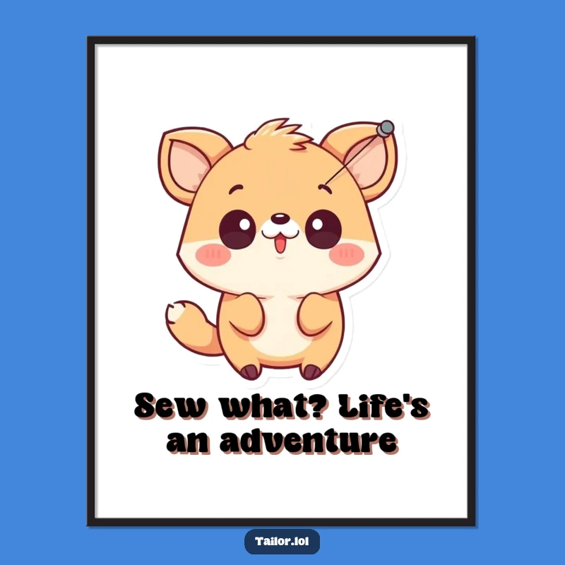 Funny Free Printable Wall Art: Surprised Animal, Quirky Downloadable Decor