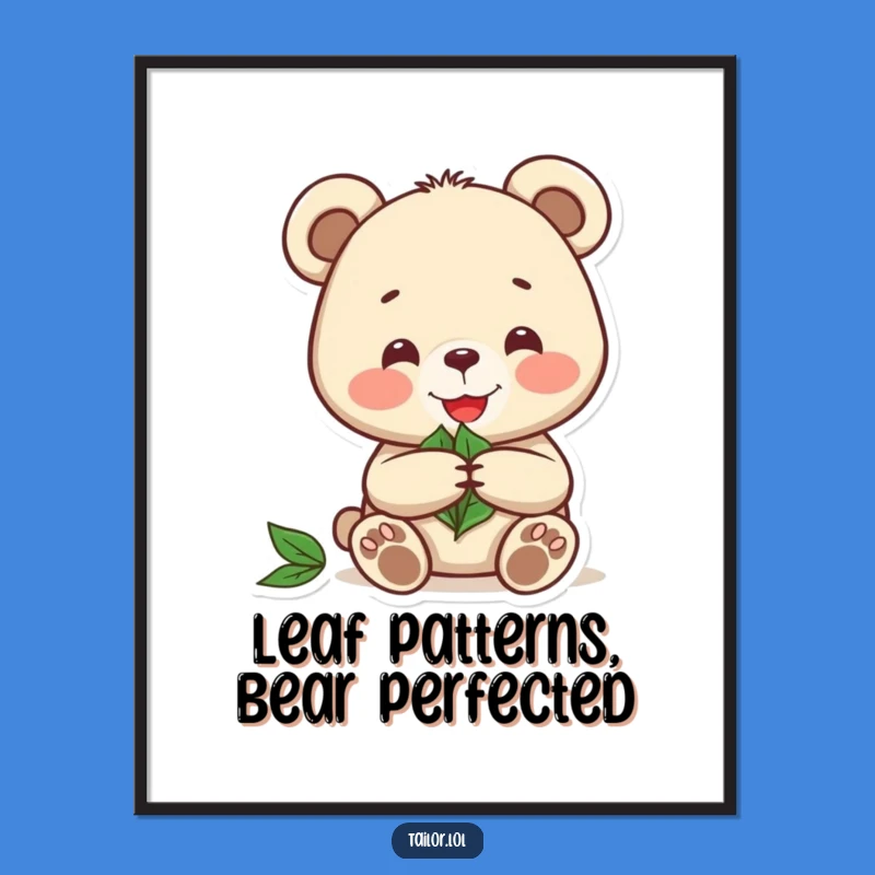 Free Printable Wall Art: Humorous Bear Craft Decor, Quirky Downloadable Art Gift