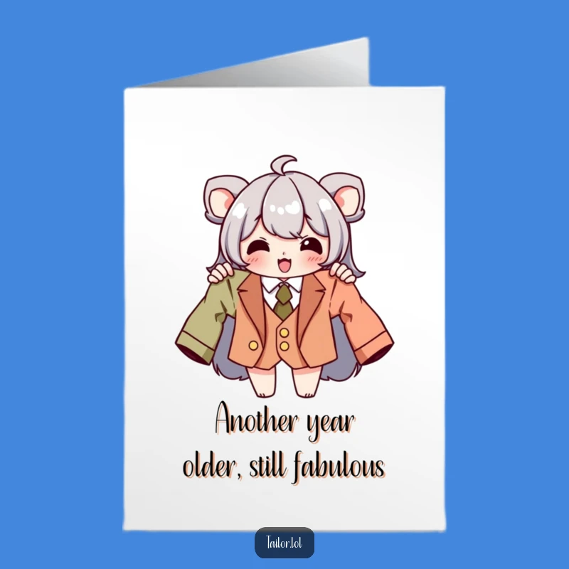 Free Printable Birthday Card: Hilarious Tailored Outfit Humor