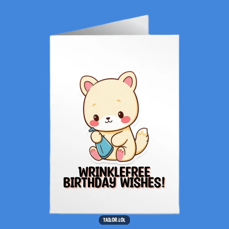 Free Printable Birthday Card: Funny Animal Ironing, Perfect Humorous Downloadable Gift