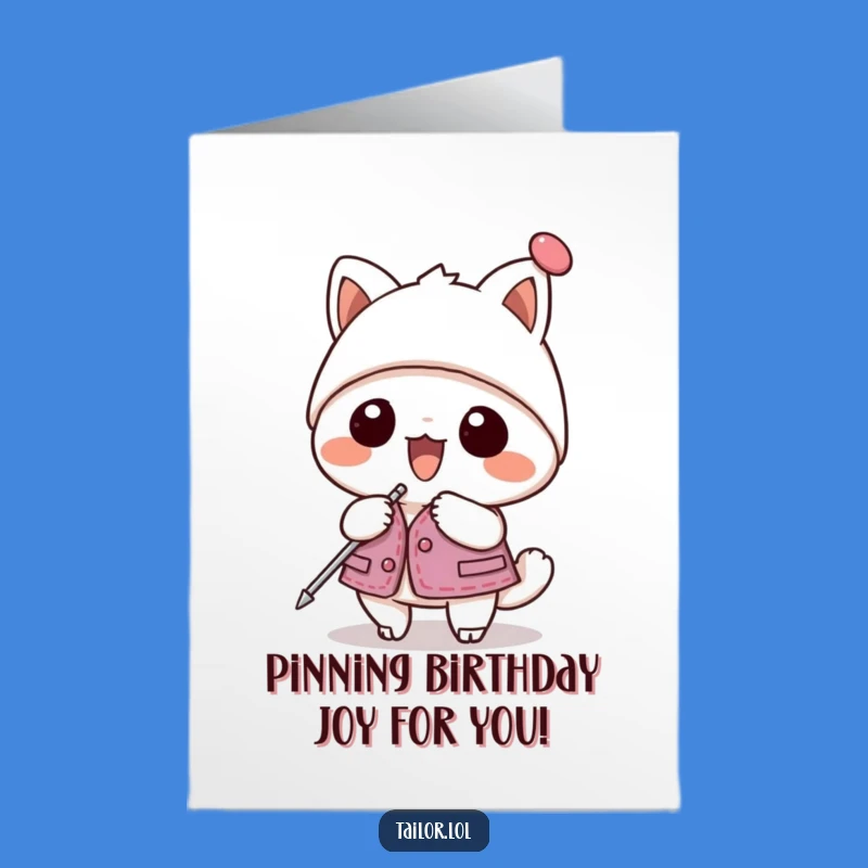 Free Printable Kawaii Pin Master Birthday Card: Funny Downloadable Gift for Enthusiasts!