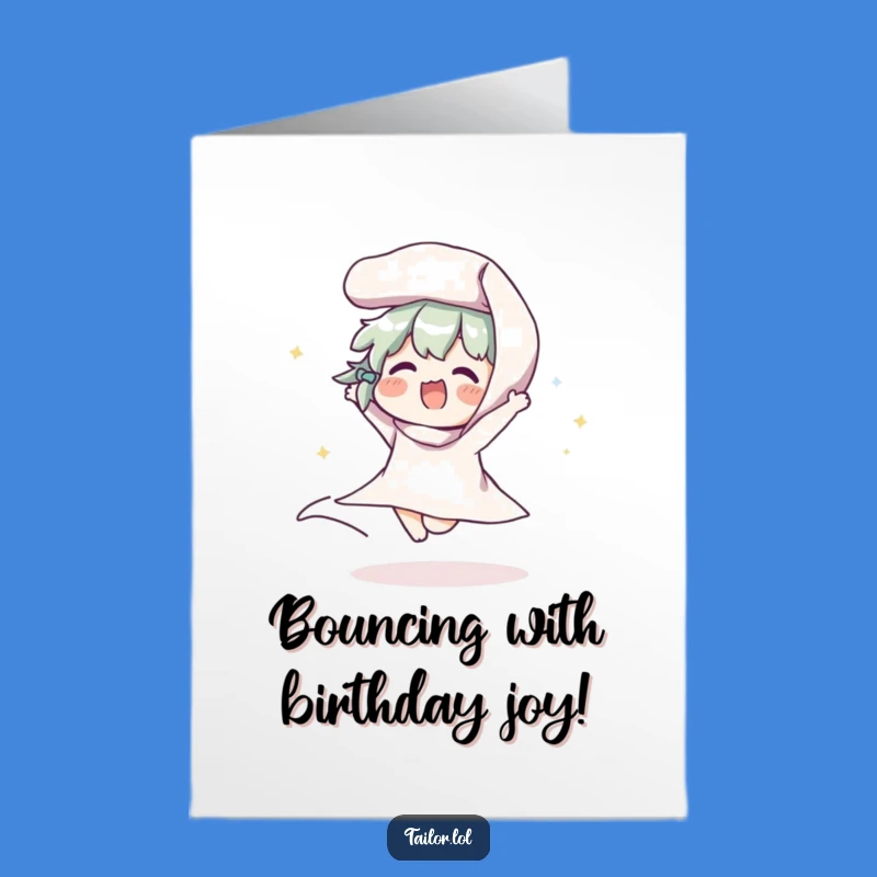 Funny Birthday Card: Free Printable Fabric Fun - Joyful Bounce Hilarious Downloadable Gift!