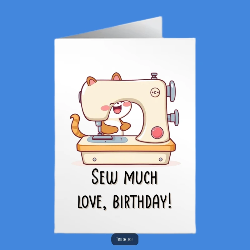 Free Printable Birthday Card: Funny Animal Sew Much Fun DIY Gift