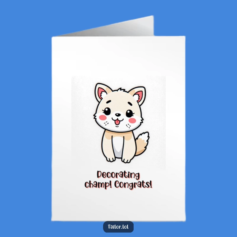 Creative Critter Free Printable Congrats Card: Downloadable for Artistic Achievements