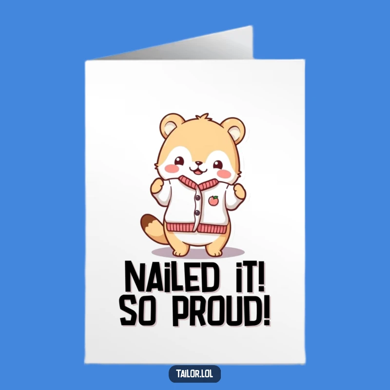 Free Printable Congratulations Card: Proud Maker, Humorous Downloadable Greeting for Achievements