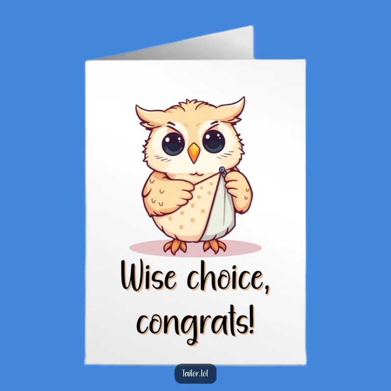 Free Printable Owl Congrats Card: Hilarious Pattern Pinning DIY Downloadable Gift