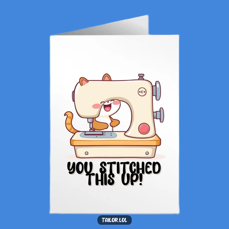 Free Printable Congrats Card: Funny Animal Sew Excellent DIY Gift