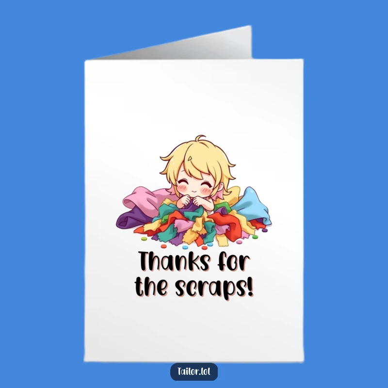 Free Printable Funny Thank You Card - Fabric Scraps Gratitude