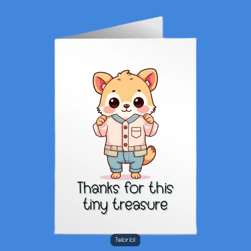 Free Printable Thank You Card: Tiny Tailor Animal Kind DIY Gift