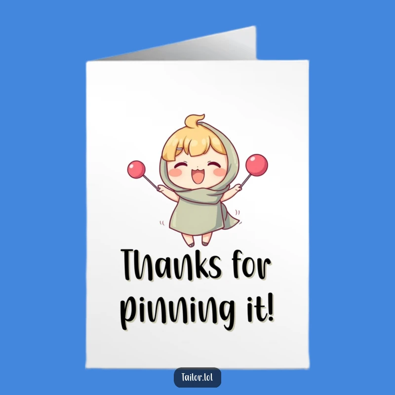 Free Printable Funny Thank You Card - Sewing Pins Gratitude Humor