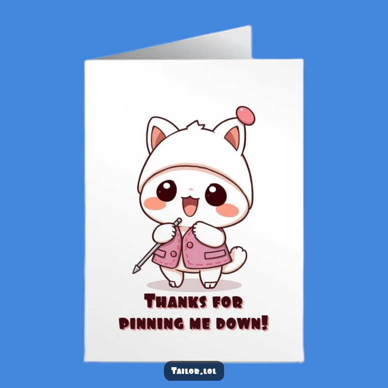 Free Printable Kawaii Pin Master Thank You Card: Cute Downloadable Gift for Gratitude!