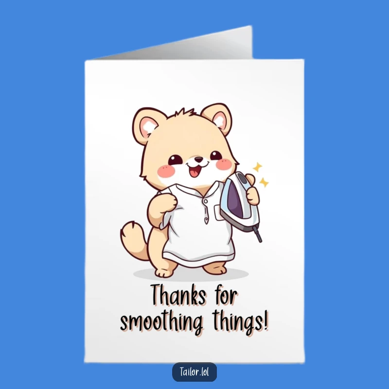 Free Printable Thank You Card: Neat Animal Thanks You for Your Smoothness!