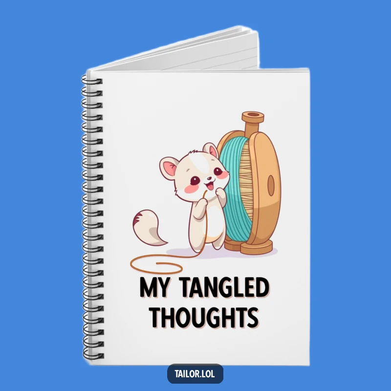 Funny Animal Thread Tug Notebook - Jot Down Your Creative Ideas