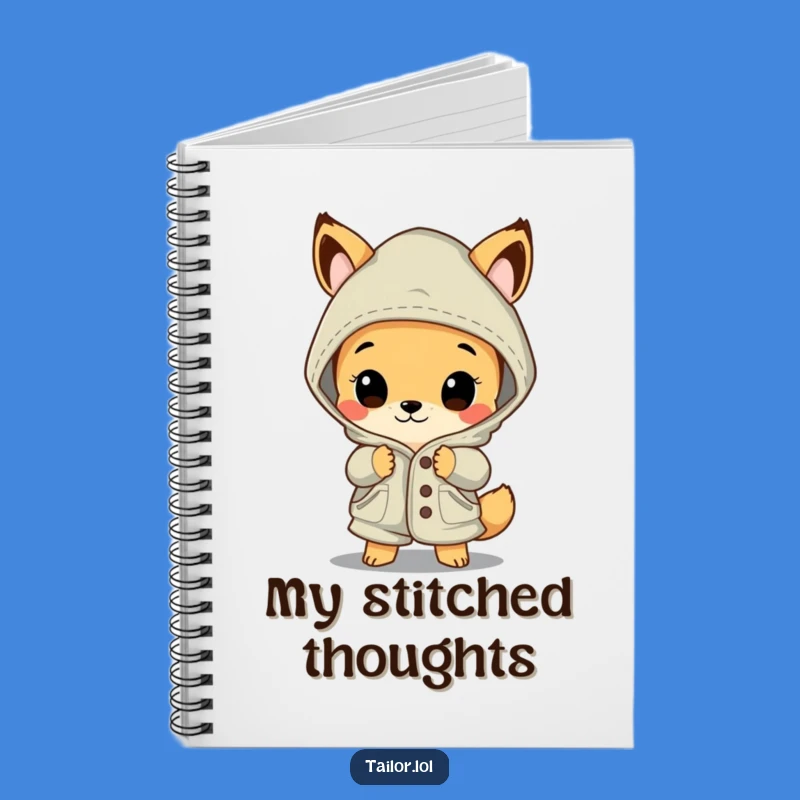 Funny Garment Admirer Notebook: Document Designs with a Curious Animal