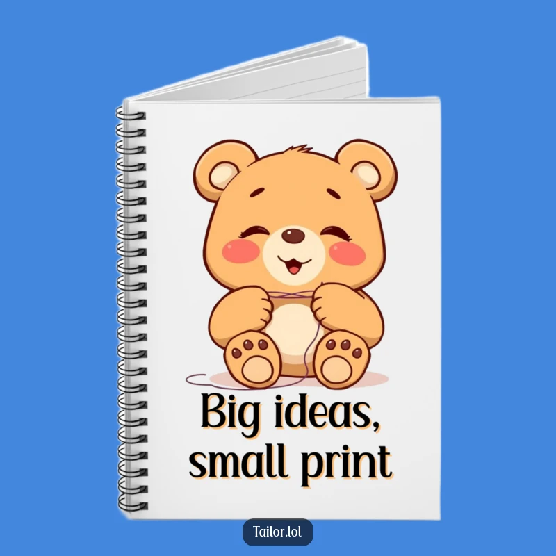 Funny Giggling Bear Notebook: Capture Ideas with Hilarious Dexterity Humor