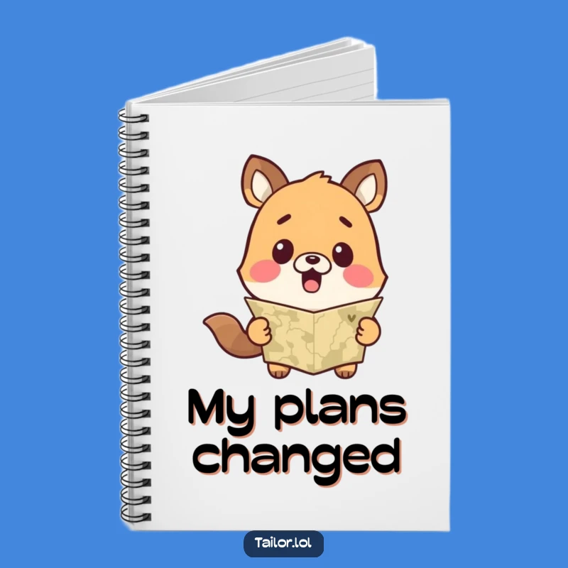 Funny Surprised Animal Measuring Tape Notebook Journal, Hilarious Gift