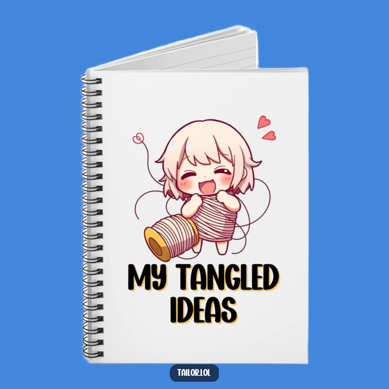 Funny Tangled Thread Giggling Notebook - Hilarious Gift for Writers