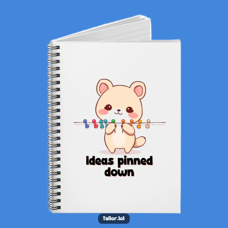 Funny Pinning Animal Notebook: Critter Pins Fabric, Ideal Funny Gift