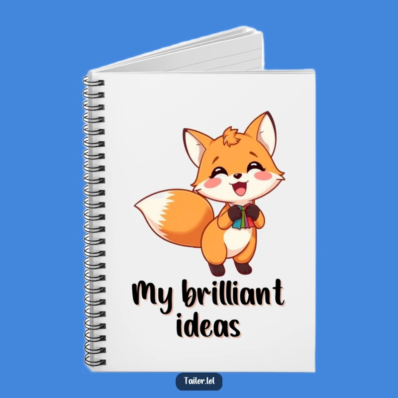 Funny Fox Tail Swatch Notebook - Hilarious Sewing Journal