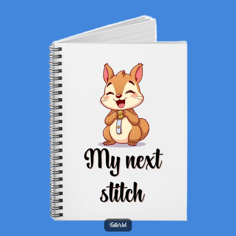 Funny Excited Squirrel Notebook: Hilarious Journal for Sewing Ideas