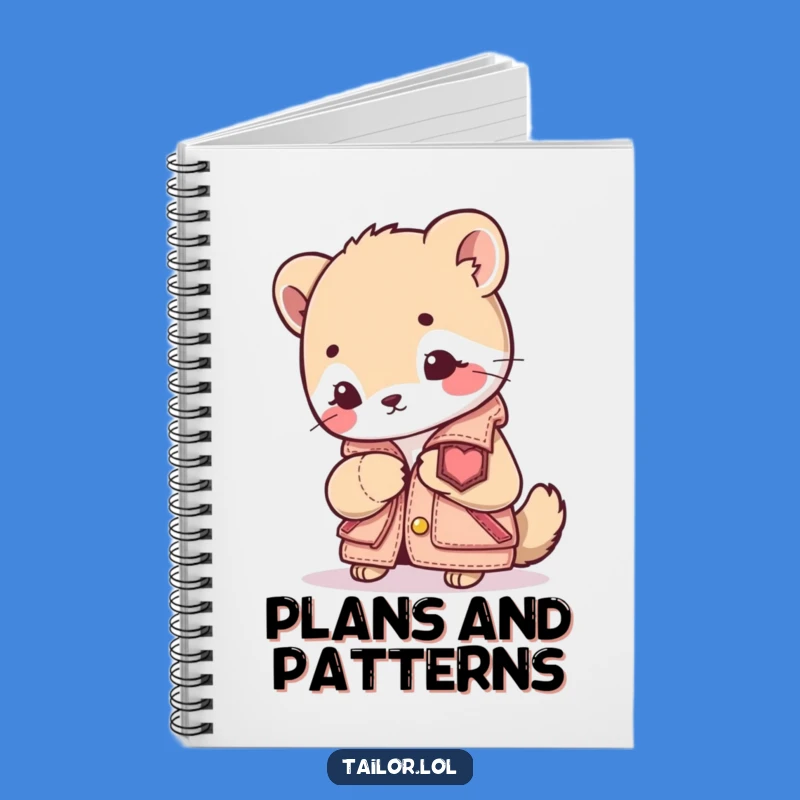 Funny Sewing Animal Notebook: Critter Crafts Tiny Jacket, Ideal Funny Gift