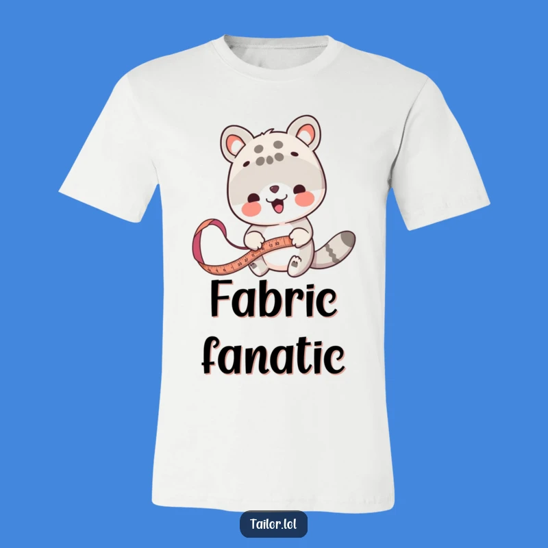 Funny Animal Measurer T-Shirt: Cute Fabric Taping Tee, Ideal Funny Gift for Crafters