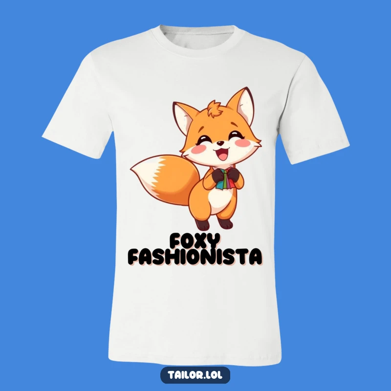 Funny Fox Tail Swatch T-Shirt - Hilarious Sewing Tee for Craft Enthusiasts