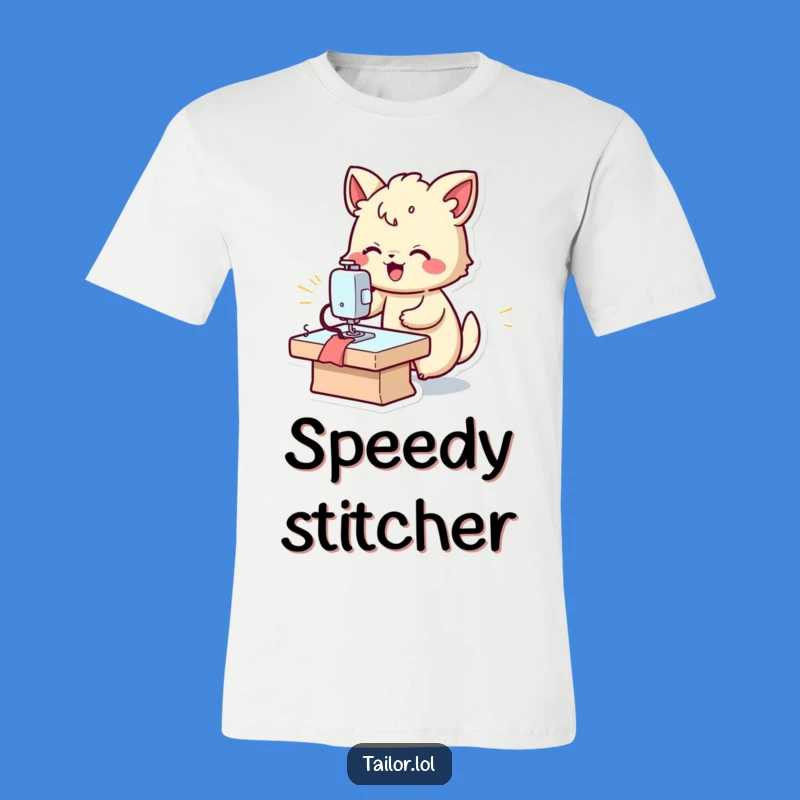 Funny Fast Sewer T-Shirt: Joyful Animal Stitch Master Tee, Ideal Funny Gift