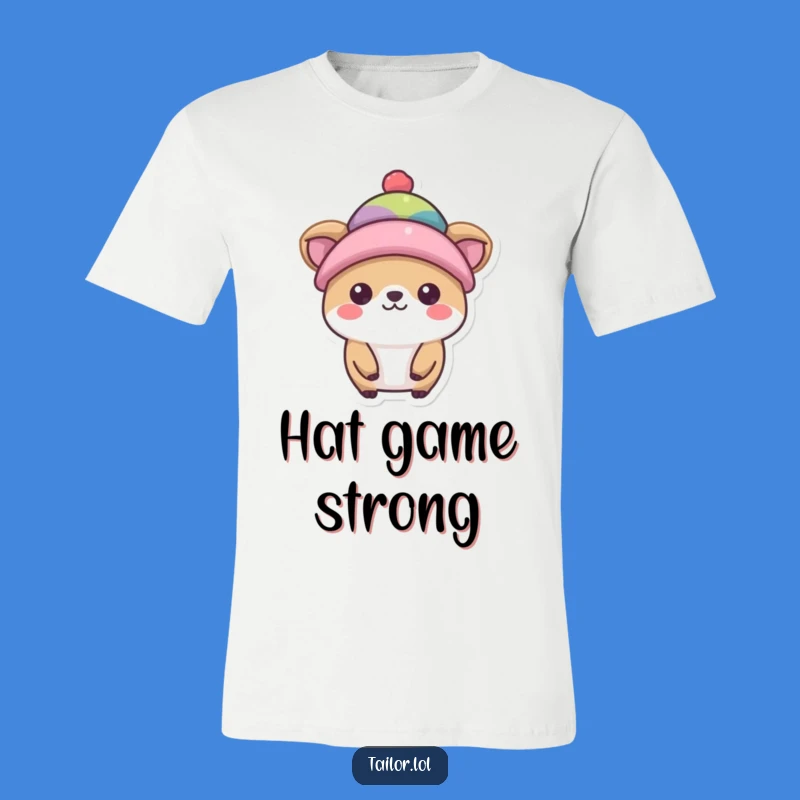 Funny Hat Model T-Shirt: Cute Animal Fashionista Tee, Ideal Funny Gift