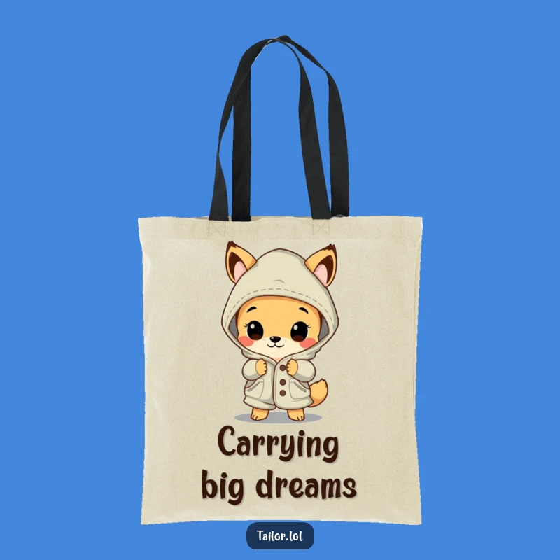 Funny Garment Admirer Tote Bag: Carry Your Style with an Awestruck Animal