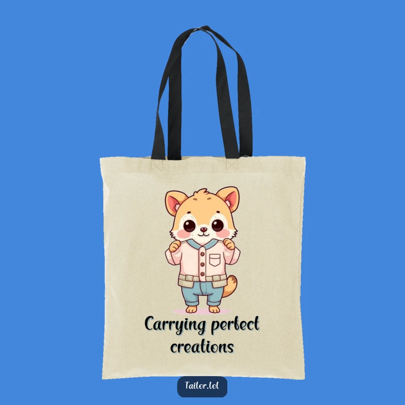 Funny Tiny Garment Tote Bag: Hilarious Carryall for Crafters