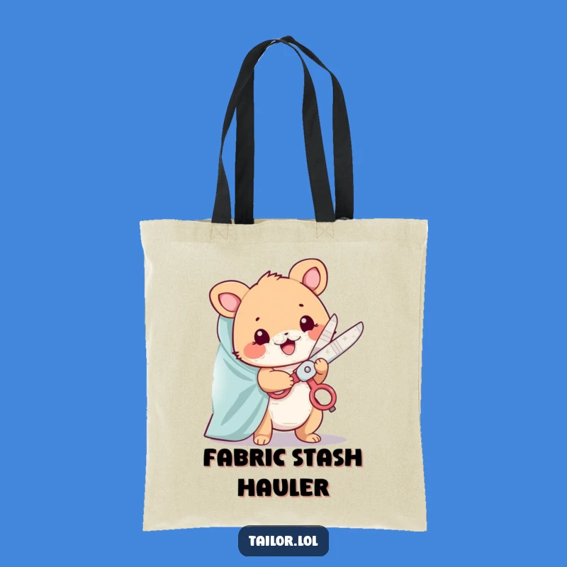 Funny Animal Cutter Tote Bag: Carry Your Crafts in Style!