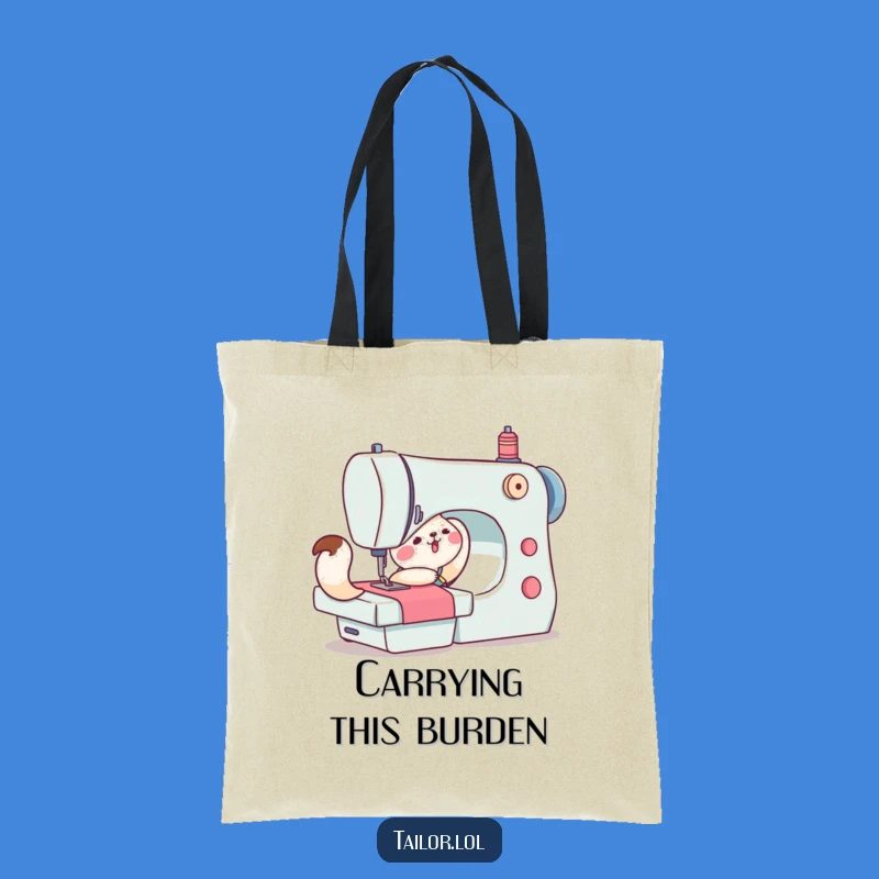 Funny Animal Sewing Tote Bag: Carry Your Craft Supplies with Humorous Flair