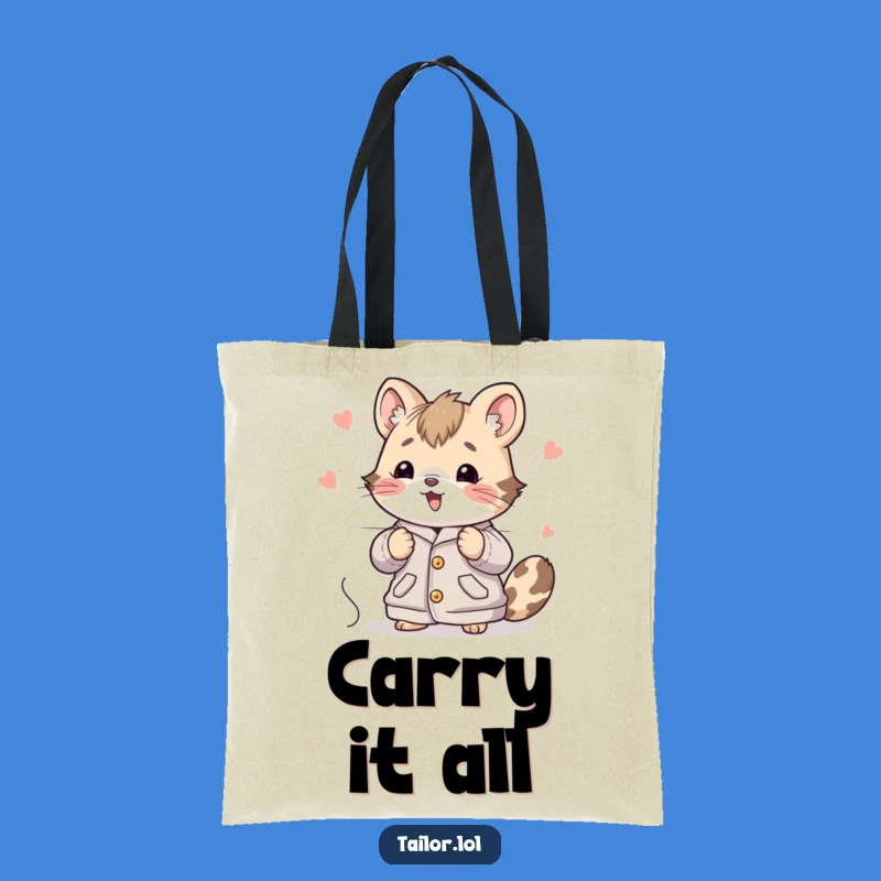 Funny Animal Stitching Tote Bag Crafting Accessory, Hilarious Gift