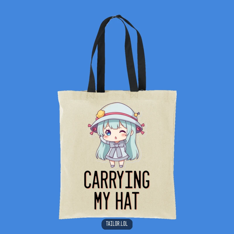 Funny Bobbin Hat Tote Bag a Practical Gift for Crafty Hauls