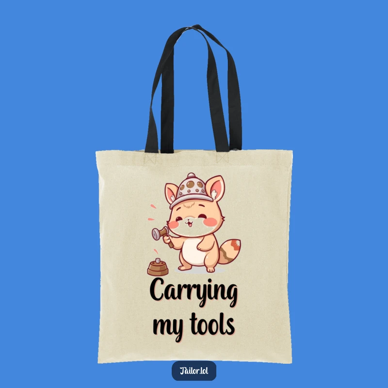 Funny Hammering Thimble Tote Bag: Hilarious Carryall for DIY Projects