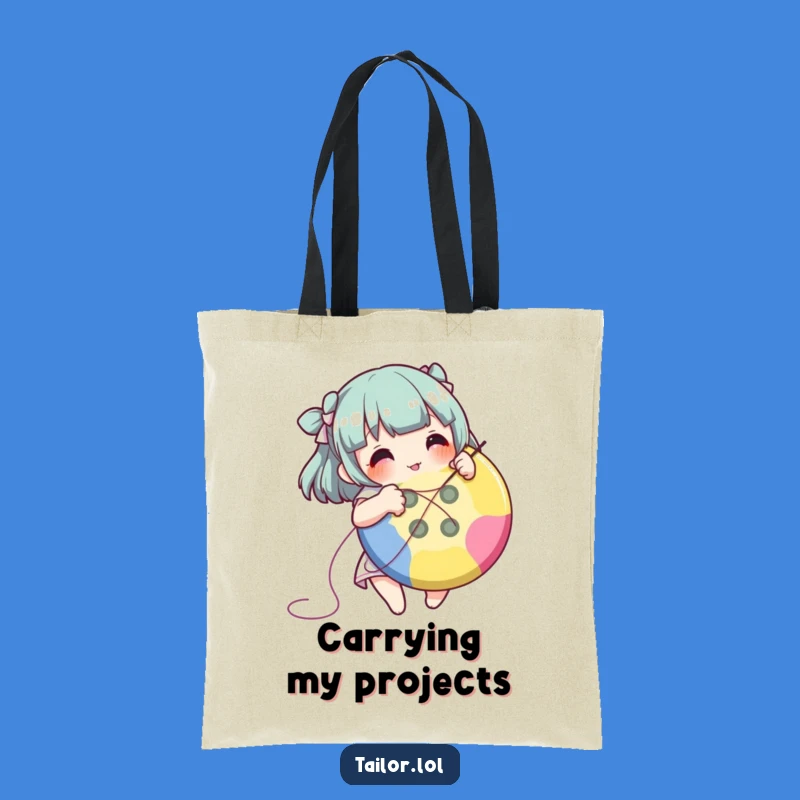 Funny Stitching Character Tote Bag - Carry Your Supplies Gift