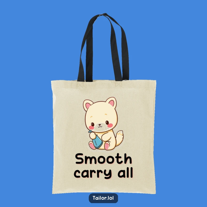 Funny Tote Bag: Cute Animal Ironing Tiny Cloth, Perfect Funny Gift!